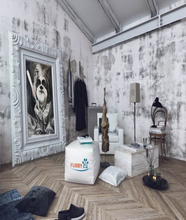 KARMA PAW IS WITH YOU SIGNATURE FURRY PAW CANVAS ART