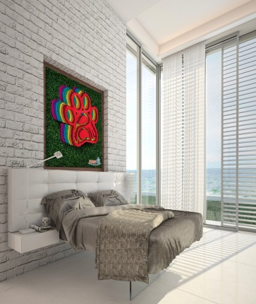 PAW ABSTRACT TOPIARY BOUTIQUE CANVAS ART