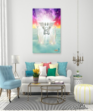 FURRY PAW PURIFICATION SIGNATURE CANVAS ART