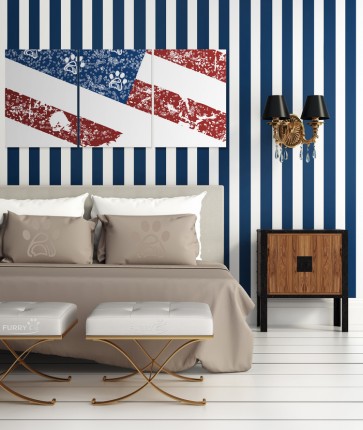 FURRY PAW NATION PAW FLAG SALUTE SIGNATURE ART