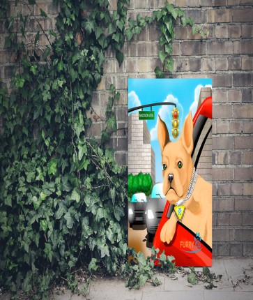 UPTOWN PAW SINGLE PET PORTRAIT