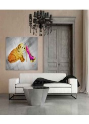 shoe paw_design canvas setting_furry paw digital art series