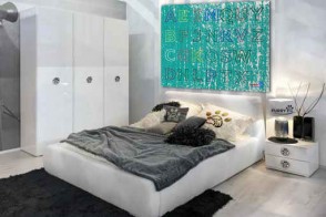 FURRY PAW TEXTILE-ABET ACID WASH SPECKLE BOUTIQUE CANVAS ART