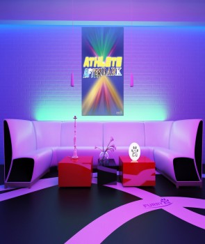 FURRY PAW ATHLETE AFTER DARK BOUTIQUE CANVAS ART