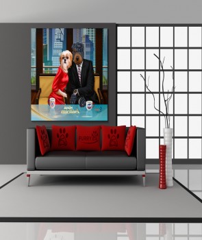 Furry Paw Pics bespoke_Live with kelly and michael_grey wall