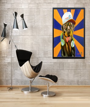 rocker paw Furry Paw Gold Series Pet Portraits setting