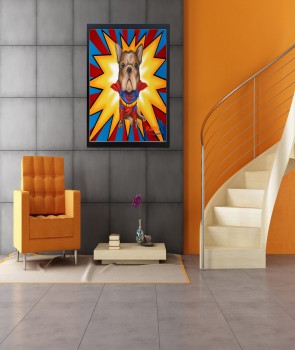 Superpaw Furry Paw Gold Series Pet Portraits Silhouette