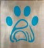 Furry Paw Style Digital Art Blue